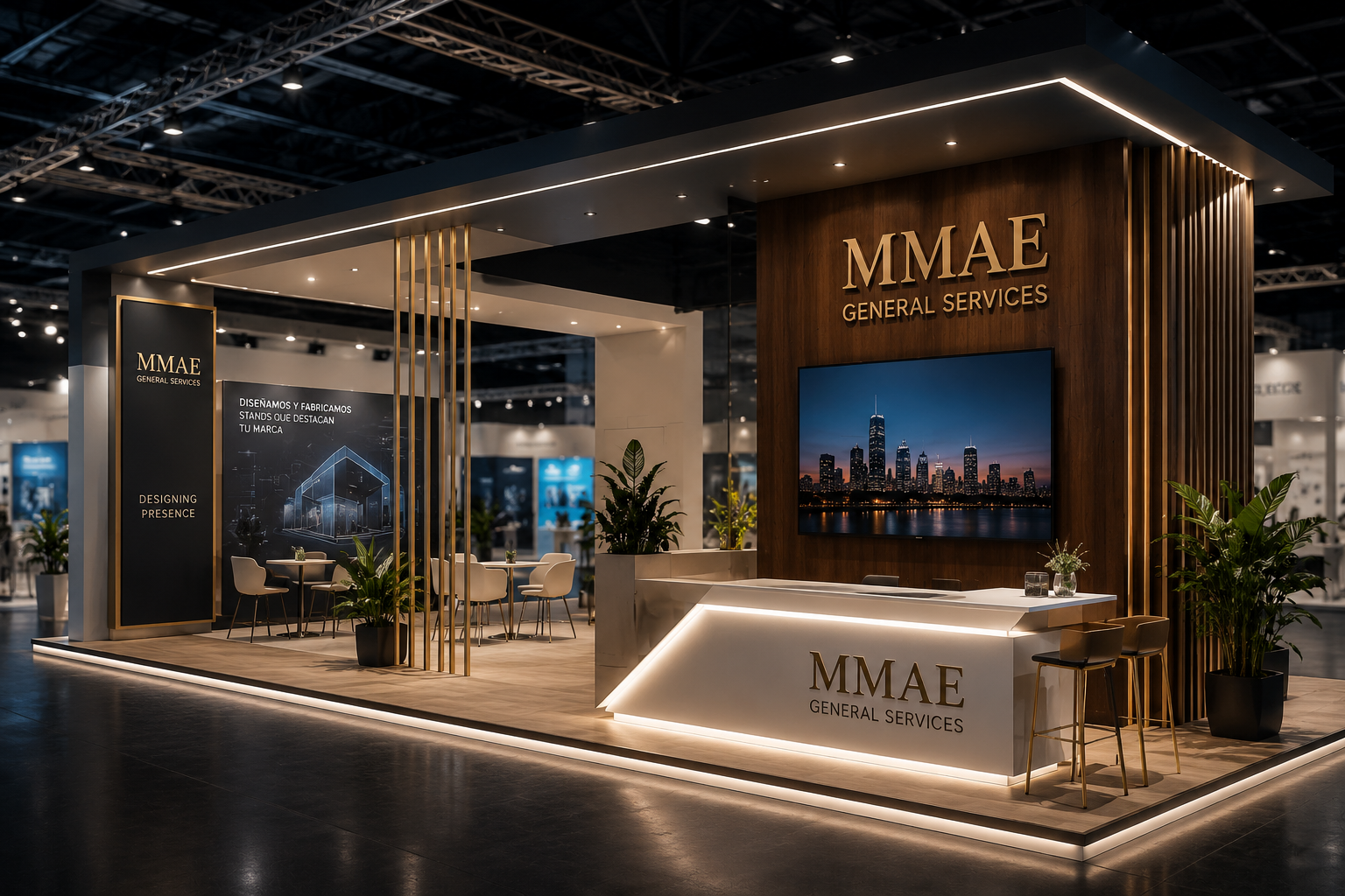 Stand personalizado para feria en República Dominicana — MMAE