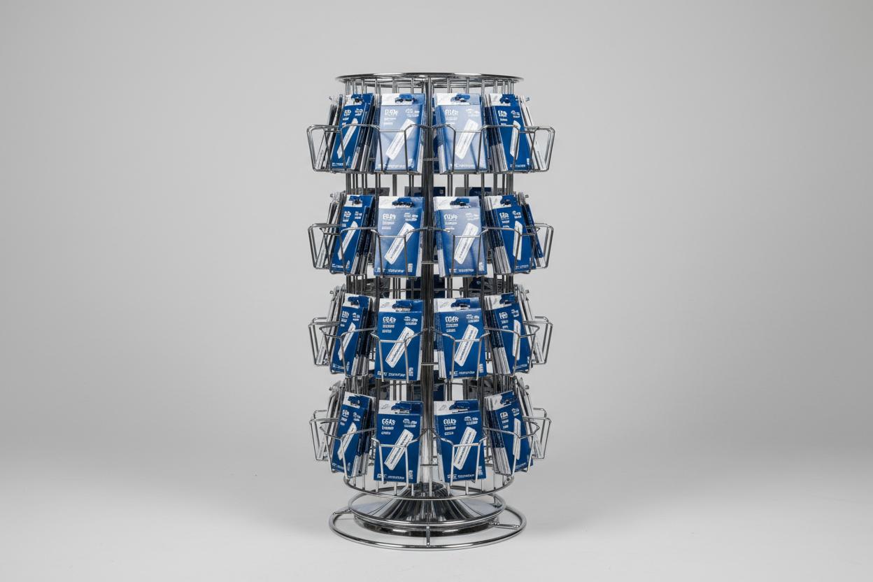 Spinner exhibidor rotativo Gillette para punto de venta